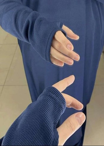 Trendy Gri Örme Kadın Eldivenleri - Görsel 4