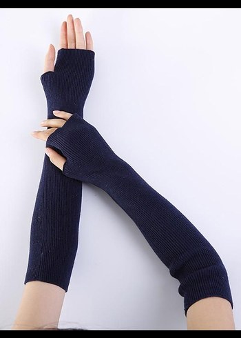 Trendy Gri Örme Kadın Eldivenleri - Görsel 3