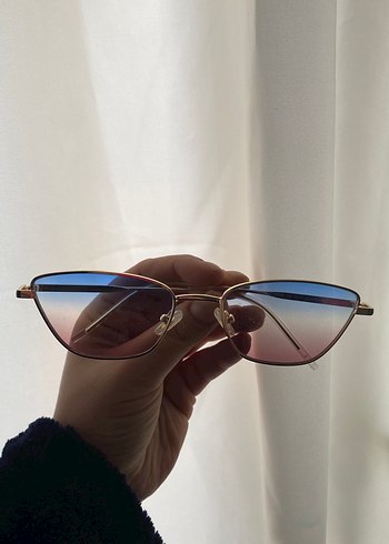 Şeffaf pastel bej kadın gözlüğü - Görsel 2