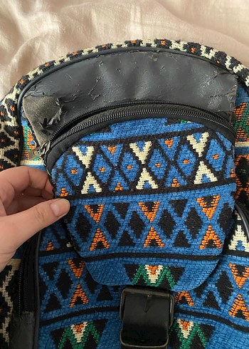 Bohem Çok Renkli Kadın Sırt Çantası - Görsel 4