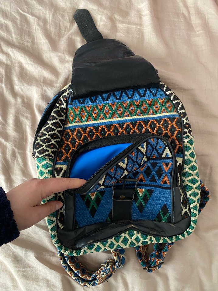 Bohem Çok Renkli Kadın Sırt Çantası - Görsel 5