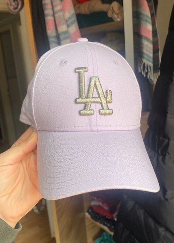 New Era orjinal. Pastel Mor Spor Şapka LA İşlemeli - Görsel 3