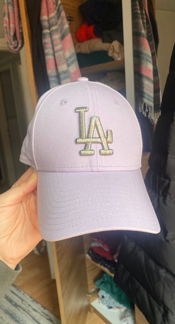 New Era orjinal. Pastel Mor Spor Şapka LA İşlemeli - Görsel 3