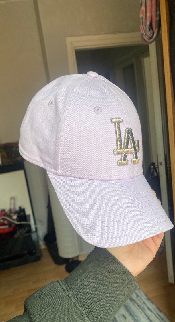 New Era orjinal. Pastel Mor Spor Şapka LA İşlemeli - Görsel 5