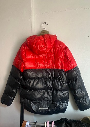 Adidas Kırmızı-Siyah Fermuarlı Kadın Kış Montu - Görsel 2