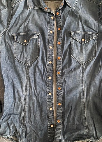 Mavi Kadın Denim Gömlek Uzun Kollu - Görsel 3