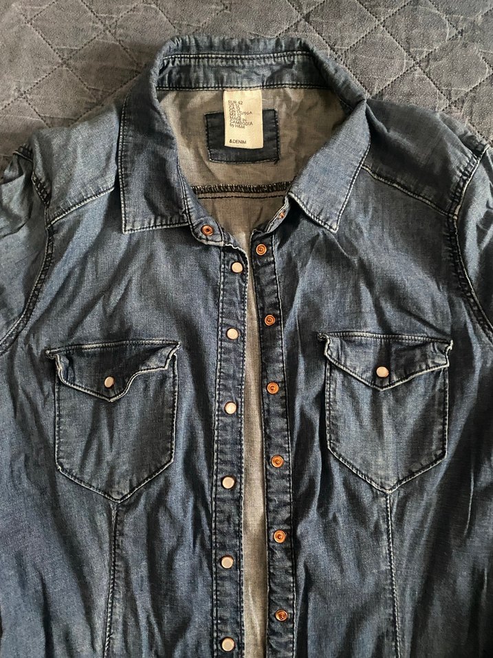 Mavi Kadın Denim Gömlek Uzun Kollu - Görsel 2