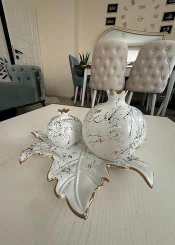 Beyaz ve Gri Nar Figürleri Seti - Görsel 5