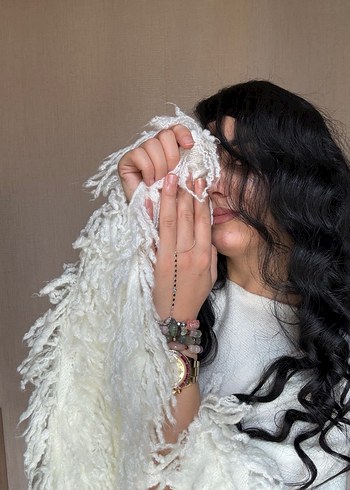 TRİKO KOLLARI VOLANLI BLUZ - Görsel 14