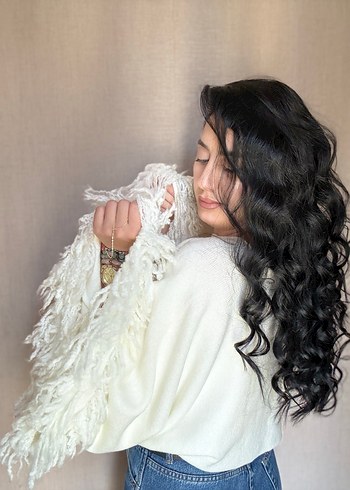 TRİKO KOLLARI VOLANLI BLUZ - Görsel 9