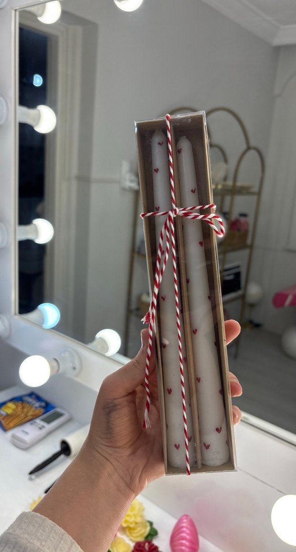 ŞAMDAN KALPLİ 2Lİ MUM - Görsel 3