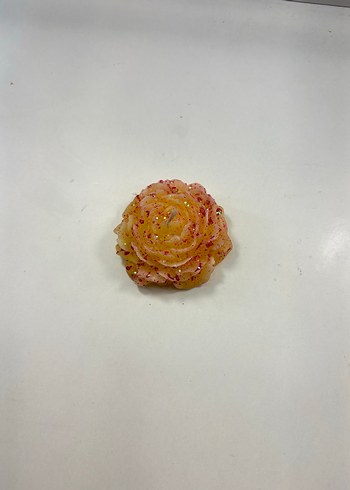 2 ADET EL BOYAMASI YALDIZLI SİMLİ Çiçek Şeklinde MUM - Görsel 11