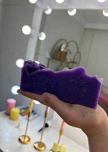 Renkli Heykel Yüz Mum - Görsel 4