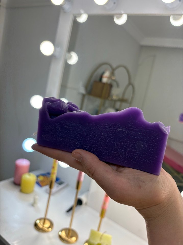 Renkli Heykel Yüz Mum - Görsel 4