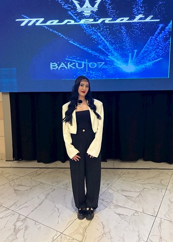 Ekru Uzun Kollu VATKALI Kadın Blazer Ceket - Görsel 7