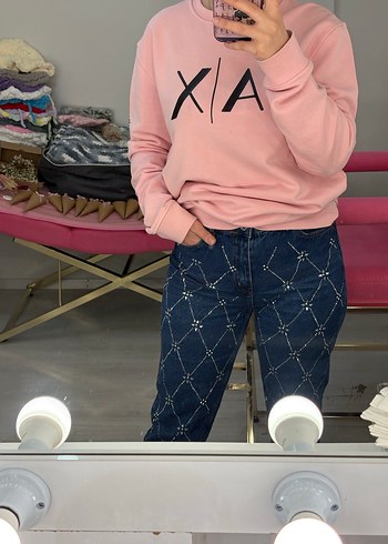 TAŞ Detaylı  Kadın yüksekbel MOM Jean - Görsel 8