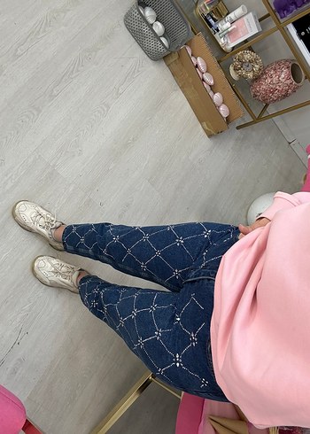 TAŞ Detaylı  Kadın yüksekbel MOM Jean - Görsel 6