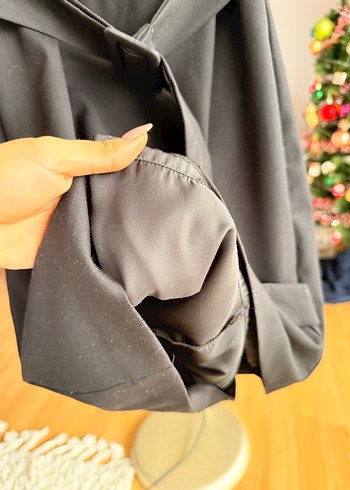 Mango Siyah Klasik Kemerli Astarlı Elbise S - Görsel 2