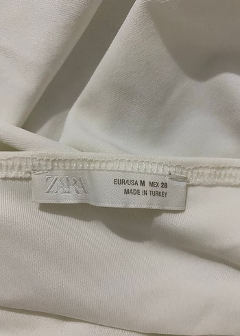 Beyaz Transparan Mini Straplez Elbise - Görsel 2