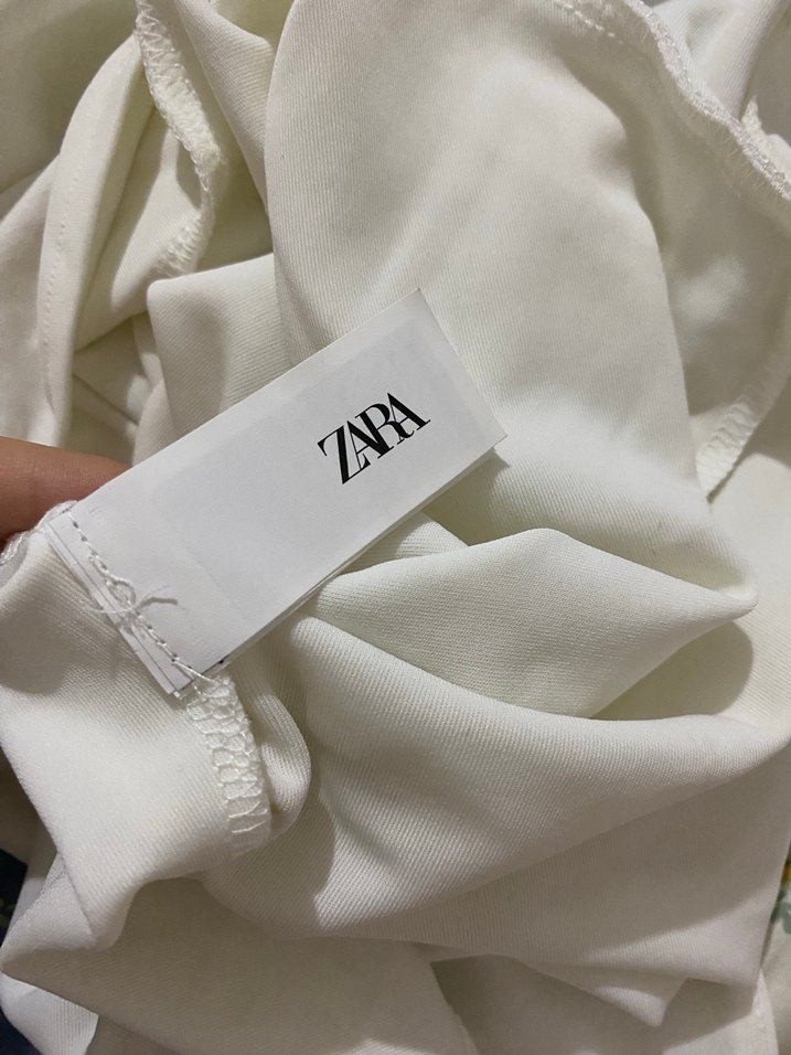 Beyaz Transparan Mini Straplez Elbise - Görsel 3