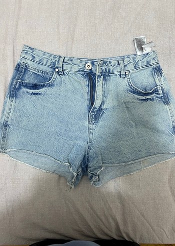 Mini kot şort - Görsel 2