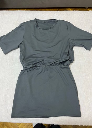 Gri Mini Etek, Normcore Stil, İnce Kesim - Görsel 2