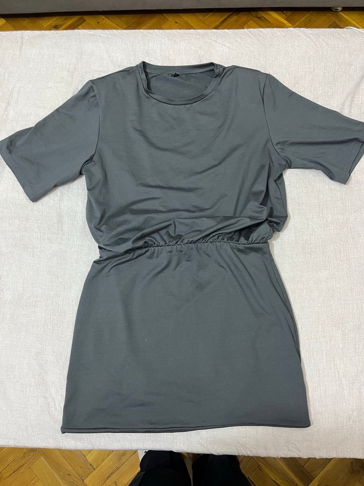 Gri Mini Etek, Normcore Stil, İnce Kesim - Görsel 3