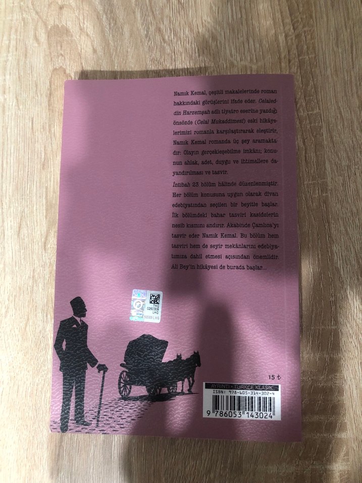 Namık Kemal - İntibah Romanı - Görsel 2