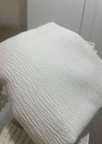 Beyaz bürümcük şal - Görsel 3