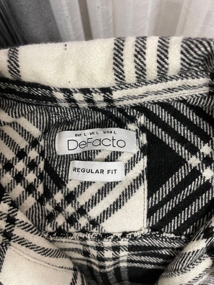 Gri Ekose Pamuk Erkek Gömlek - Görsel 2