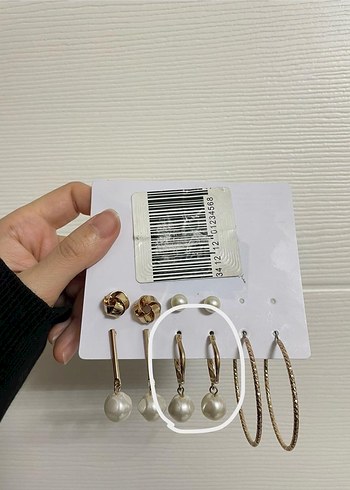 Koton incili küpe seti - Görsel 2