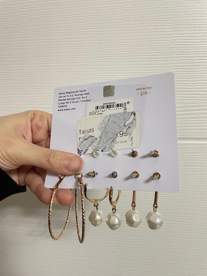 Koton incili küpe seti - Görsel 3