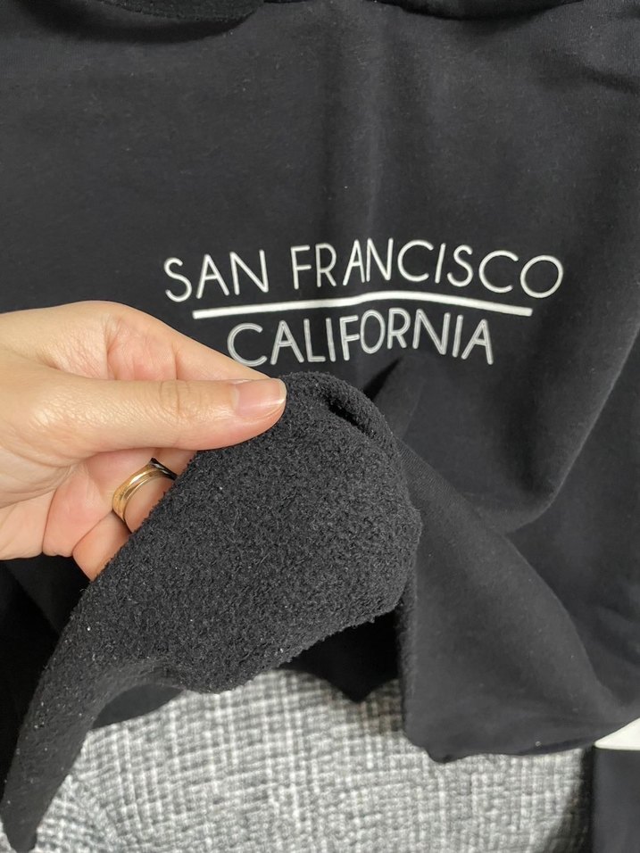 H&M Kapüşonlu Kadın Kısa Sweatshirt - Görsel 3