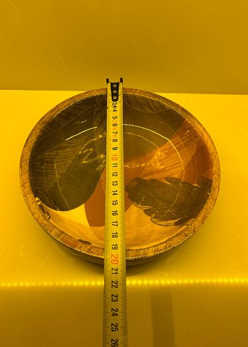 Koyu Kahverengi Ahşap salata kasesi - Görsel 4