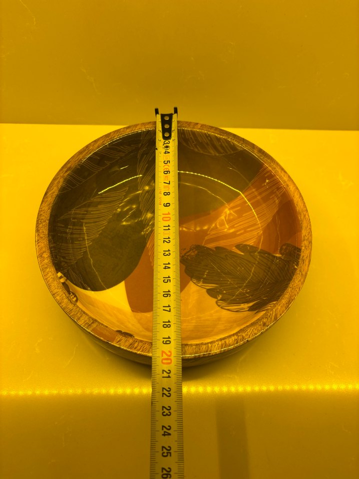 Koyu Kahverengi Ahşap salata kasesi - Görsel 4