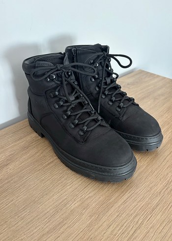 Erkek Siyah Minimalist Kauçuk Bot - Görsel 2