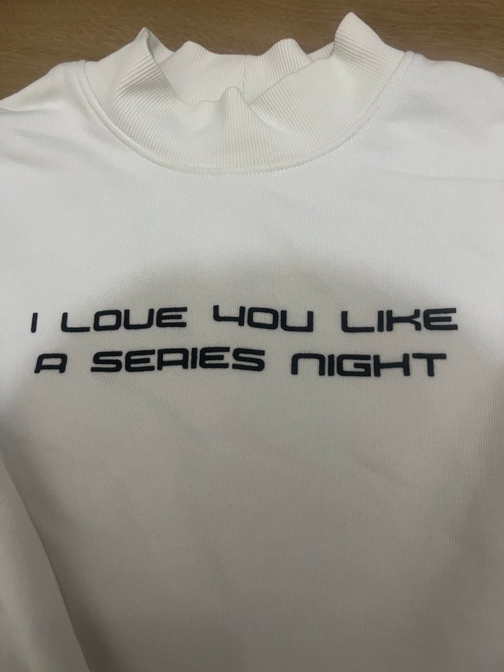 Beyaz Baskılı Kadın Sweatshirt - Görsel 2