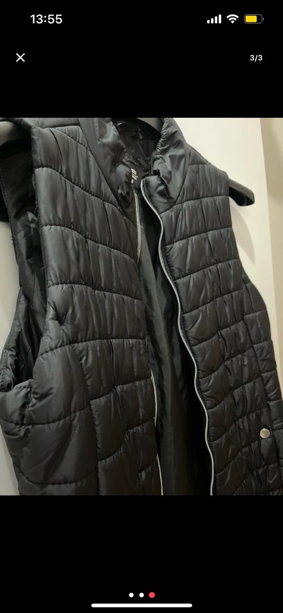 Siyah Fermuarlı Kadın Yelek - Görsel 2