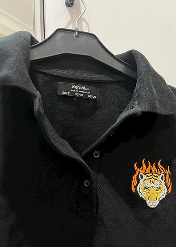 Düğmeli Baskılı Siyah Kadın Sweatshirt - Görsel 4