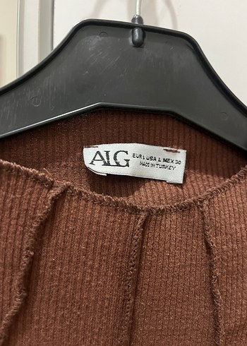 Kahverengi Örgü Kadın Triko - Görsel 3