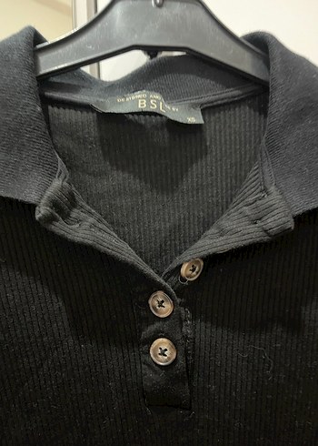 Siyah Düğmeli Uzun Kollu Midi Elbise - Görsel 3