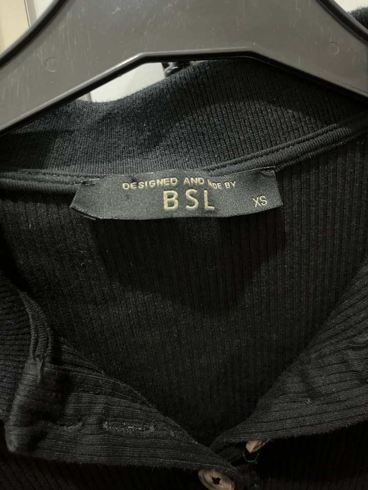 Siyah Düğmeli Uzun Kollu Midi Elbise - Görsel 4