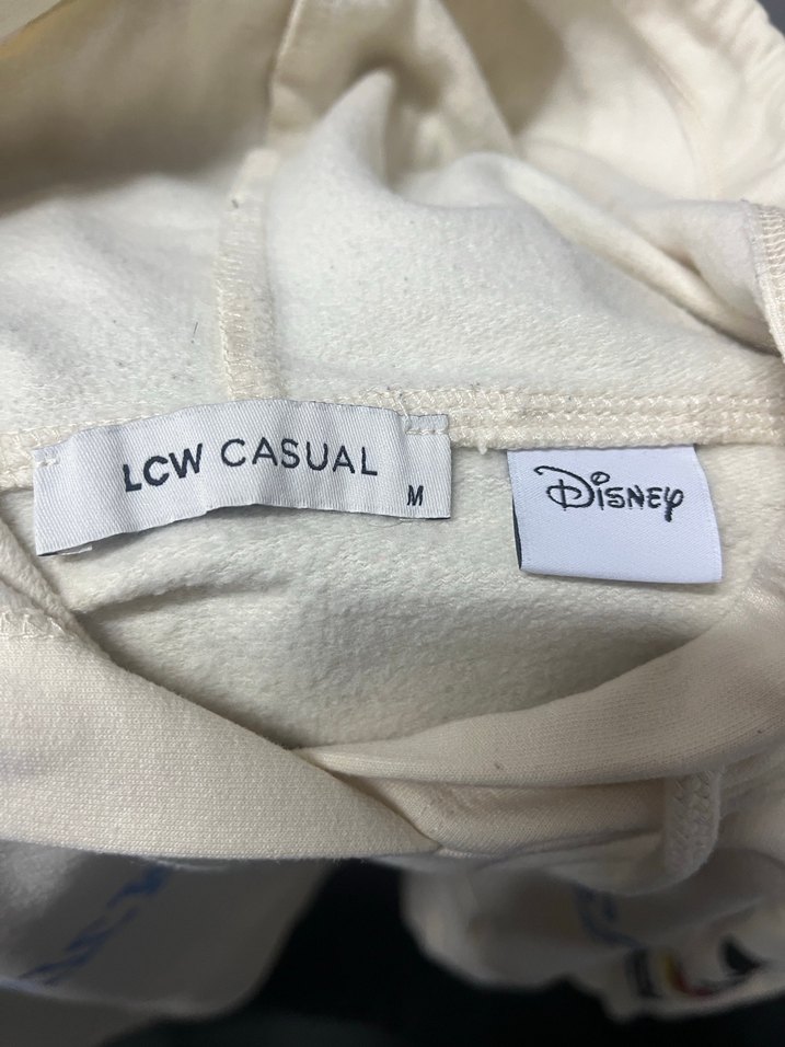 Beyaz Mickey Mouse Baskılı Kadın Sweatshirt - Görsel 3