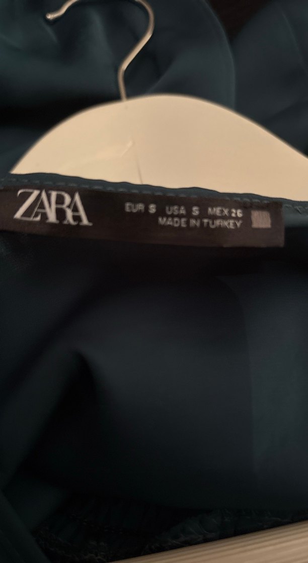 Yesil V Yakalı Midi Elbise - Görsel 3