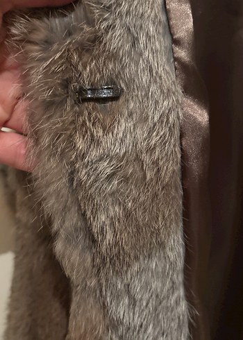 Kürklü Kahverengi  Kadın Yelek - Görsel 3