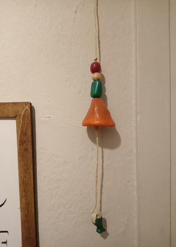 el yapımı seramik dekoratif çan - Görsel 2