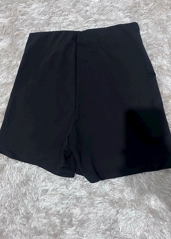 Siyah Basic  şortlu Mini Etek - Görsel 3
