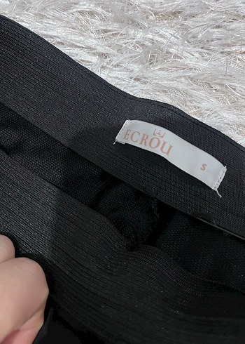 Siyah Basic  şortlu Mini Etek - Görsel 4