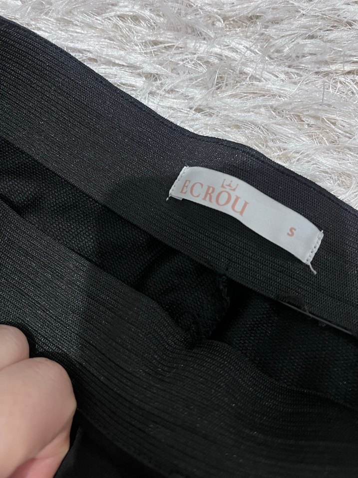 Siyah Basic  şortlu Mini Etek - Görsel 4