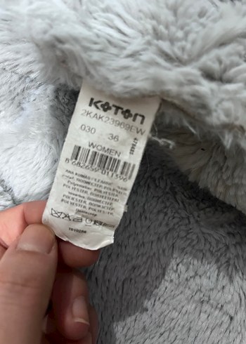 Gri Kadın Midi Boy Kürklü Ceket - Görsel 4